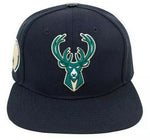 Milwaukee Bucks Pro Standard NBA Snapback Hat Flat Brim Adjustable Cap