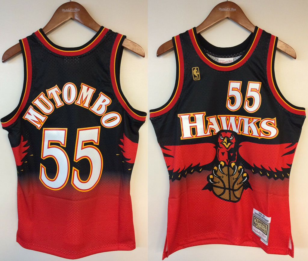 Dikembe Mutombo Atlanta Hawks Mitchell & Ness NBA 1996-1997 Authentic –  Cowing Robards Sports