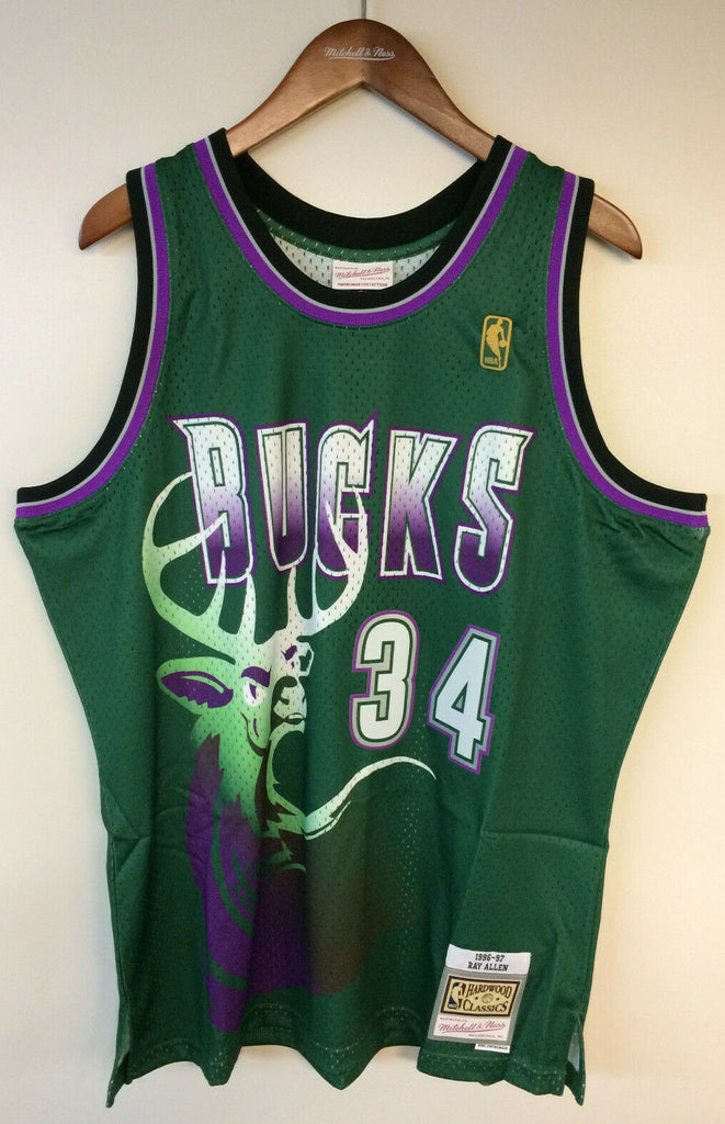 Mitchell & Ness Ray Allen 1996-97 Authentic Jersey Milwaukee Bucks