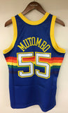 Dikembe Mutombo Denver Nuggets Mitchell & Ness 1991-92 Authentic Jersey Rainbow