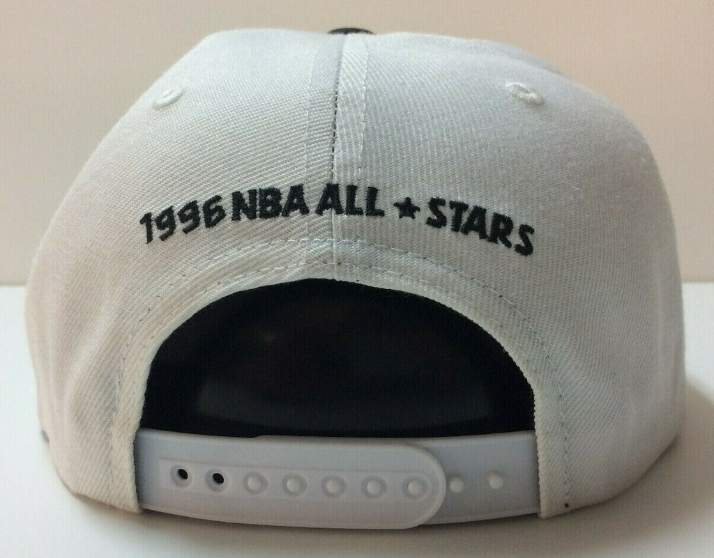 Mitchell & Ness NBA 96 All Star Game Snapback Hat Adjustable Cap -  White/Black/Pink Pepper/San Antonio Spurs