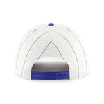 Chicago Cubs 47 Brand Cooperstown Double Header Pinstripe White Strapback Hat
