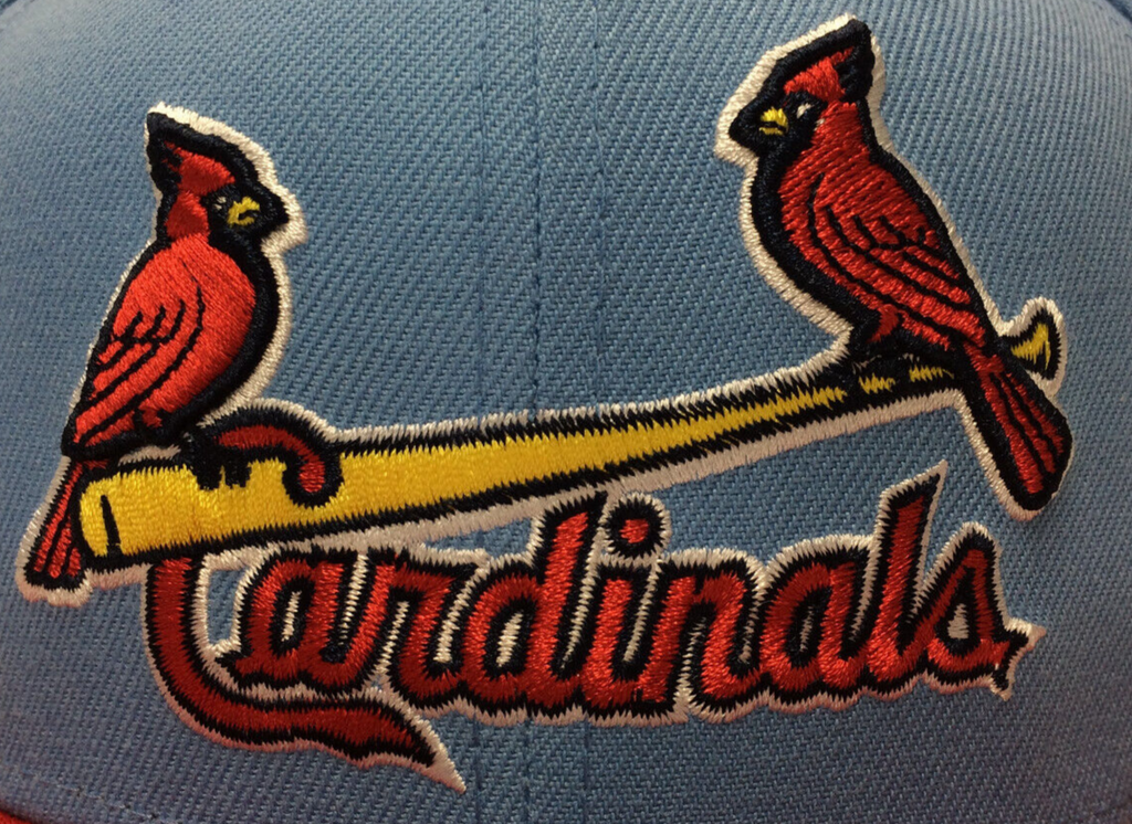 Men's New Era Light Blue St. Louis Cardinals Bird Cooperstown