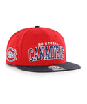 Montreal Canadiens 47' Brand NHL Captain Script Snapback Hat Cap