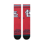 St. Louis Cardinals STL BP Jersey Stance MLB Baseball Socks Large Men's 9-13