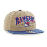 2024 NEW YORK RANGERS VINTAGE KHAKI 47 CAPTAIN ADJUSTABLE SNAPBACK