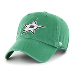 2024 DALLAS STARS KELLY GREEN 47 CLEAN UP ADJUSTABLE STRAPBACK DAD CAP