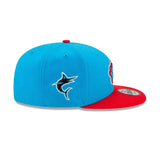 2023 Miami Marlins City Connect New Era 9FIFTY MLB Snapback Hat Cap Light Blue