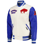 2023 Mens Buffalo Bills Pro Standard Cream Retro Classic Varsity Full-Zip Jacket
