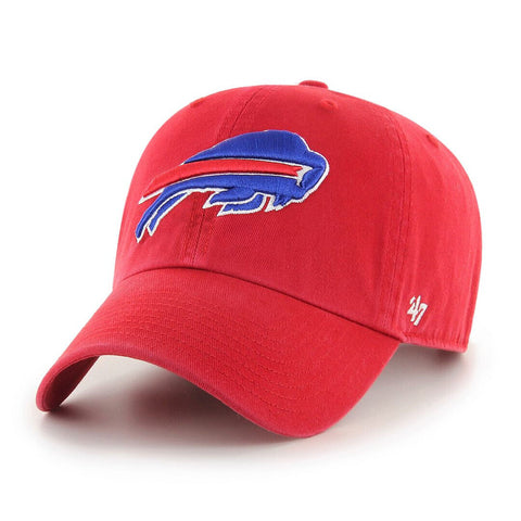 2024 RED BUFFALO BILLS RED 47 CLEAN UP ADJUSTABLE (Dad Cap)