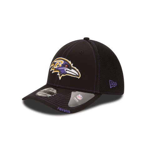 2023 Baltimore Ravens New Era NFL Neo 39THIRTY Stretch Fit Flex Mesh Cap Hat