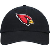 Arizona Cardinals '47 Brand NFL Clean Up Adjustable Strapback Hat Dad Cap Black