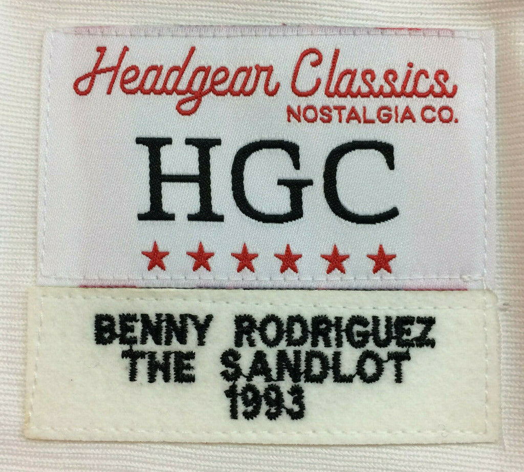 Sandlot Movie Benny 'The Jet' Rodriguez Full-Button Baseball Jersey *CUSTOM*
