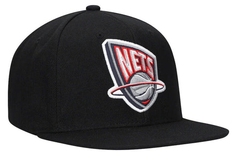 Men's New Jersey Nets Mitchell & Ness Red Basic Core Snapback Hat