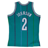 Larry Johnson Charlotte Hornets Mitchell & Ness NBA Authentic Jersey 1992-1993