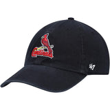 2023 ST. LOUIS CARDINALS BLACK 47 CLEAN UP ADJUSTABLE DAD CAP