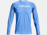 Under Armour Men's UA Iso-Chill Shorebreak Gradient Long Sleeve Pullover UA Fish