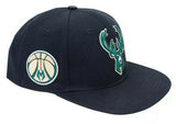 Milwaukee Bucks Pro Standard NBA Snapback Hat Flat Brim Adjustable Cap