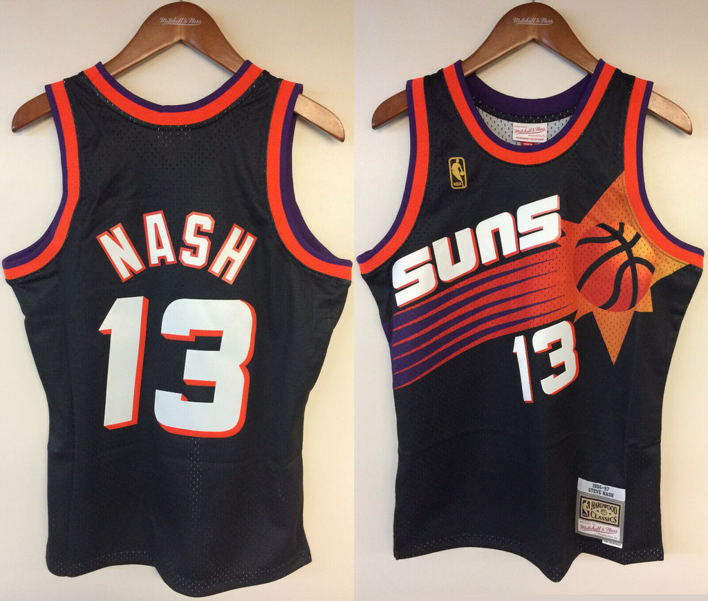  Mitchell & Ness NBA Swingman Alternate Jersey Suns 96 Steve Nash  Black SM : Sports & Outdoors