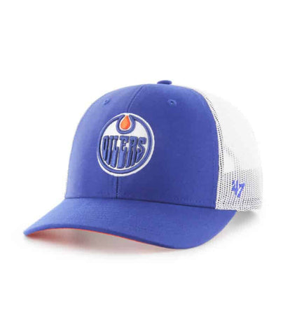 Edmonton Oilers 47 Brand NHL Trucker Adjustable Snapback Hat Mesh Cap