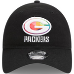2023 Green Bay Packers New Era NFL Crucial Catch 9TWENTY Black Adjustable Hat