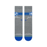 2023 Jackie Robinson 42 LA Dodgers Stance MLB Baseball Socks Large Men's 9-13